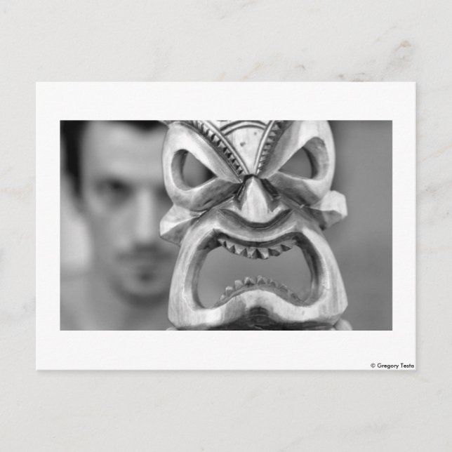 la máscara - postal (Anverso)