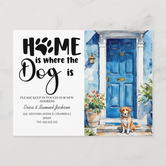 ¡La mascota se ha mudado! anuncio de nueva direcci (Anverso)