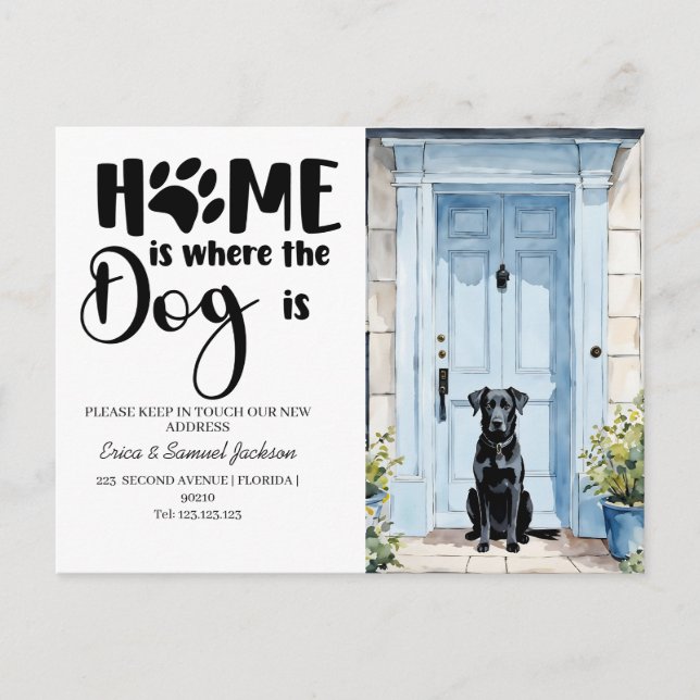 ¡La mascota se ha mudado! anuncio de nueva direcci (Anverso)