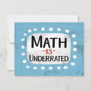 La matemática es una tarjeta de saludo subestimada