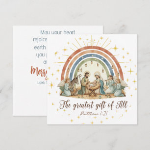 La mayor dádiva de todas Tarjeta de Navidad de la