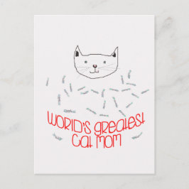 LA MAYOR postal CAT MOM DEL MUNDO