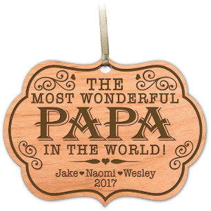 La mayoría de la papá maravillosa en el ornament