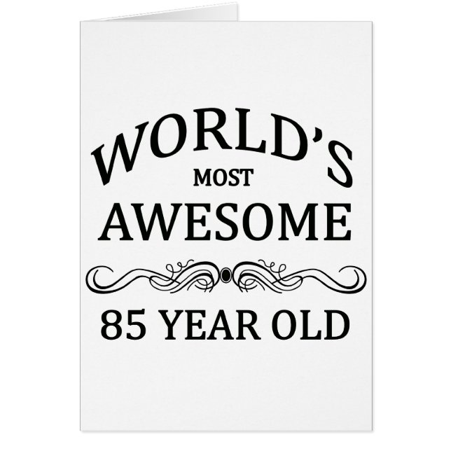 La mayoría del mundo 85 años (Frente)