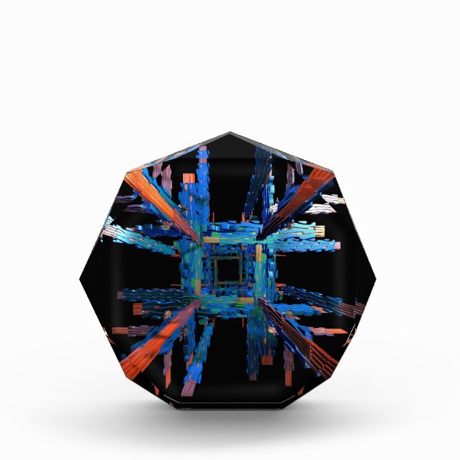 La mecánica de todo el bloque acrílico (Anverso)