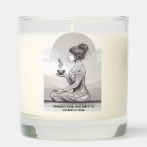 La meditación de Espresso Zen, un Buda caliente