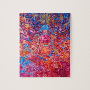 La meditación del rompecabezas del yoga