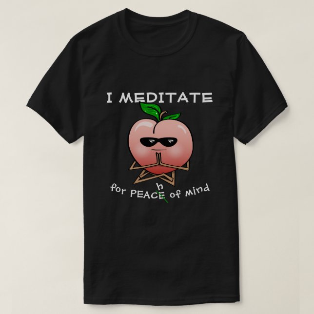 La meditación divertida cita las camisetas de (Diseño del anverso)