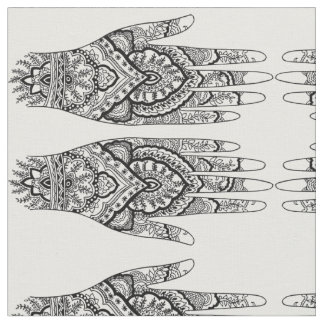 La meditación inspiró la tela de la mano de Mehndi