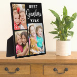 La mejor abuela jamás los nietos 3 marco de Collag<br><div class="desc">La mejor abuela jamás nietos 3 Collages de fotos de la placa del marco — Un regalo único para la abuela que personalizar con 3 fotos de nietos.</div>