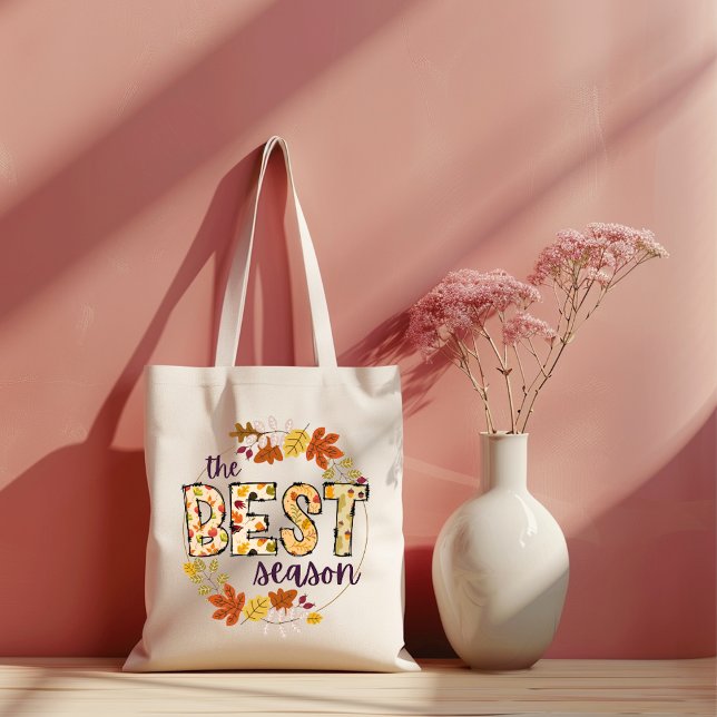 La mejor bolsa de tote otoñal de temporada (The best season doodle letters autumn inspired design tote bag)