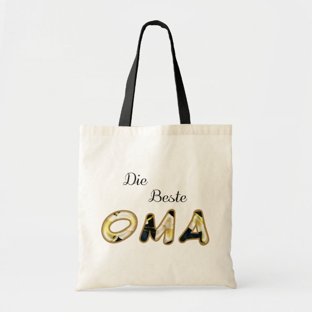 La Mejor Bolsa Tote Oma En Alemán (Frente)