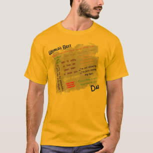 La mejor camisa del papá de los mundos