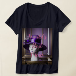 La mejor camiseta básica de cuello-V para mamás de