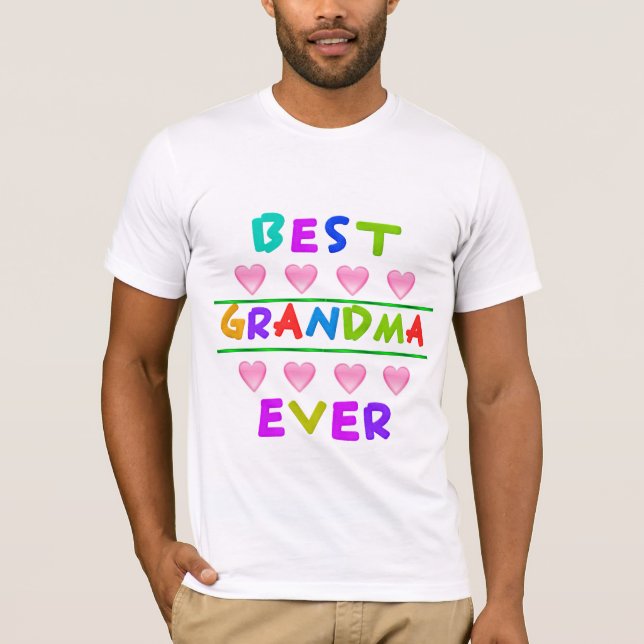 LA MEJOR CAMISETA DE CAMISETA DE ABUELO. (Anverso)
