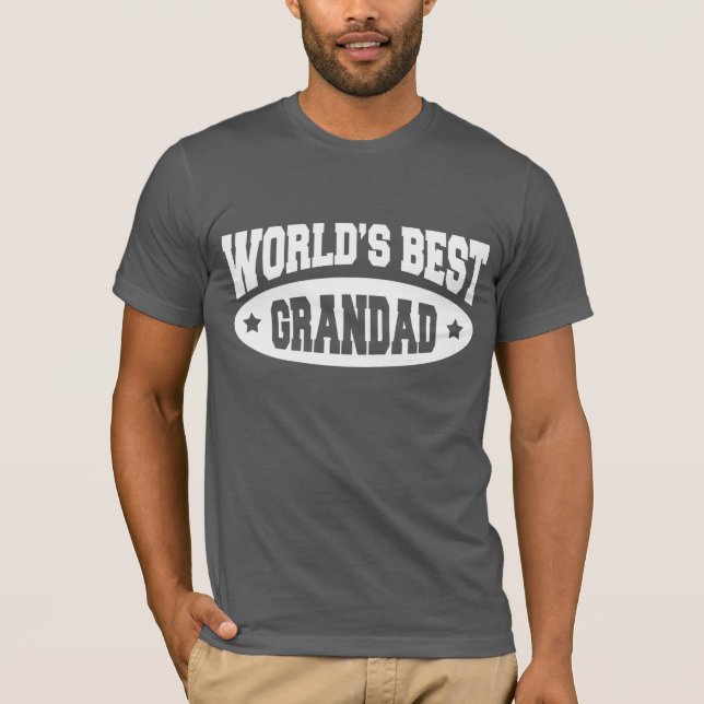 La mejor camiseta de GranDad del mundo - Negra o O (Anverso)