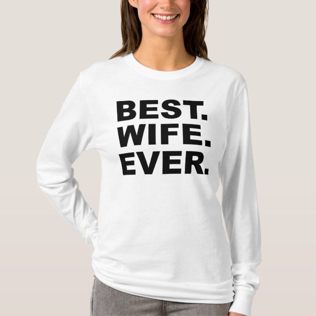 La mejor camiseta de la esposa nunca (Anverso)
