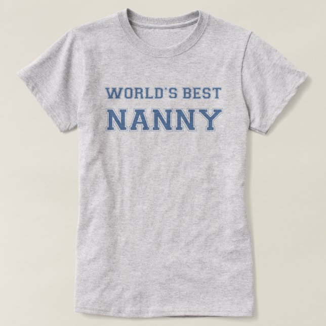 La mejor camiseta de la niñera del mundo (Diseño del anverso)