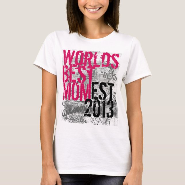 La mejor camiseta de la pintada de la mamá de los (Anverso)