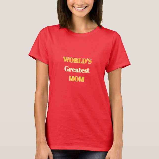 La mejor camiseta de mamá del mundo (Anverso)