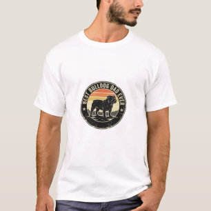 La Mejor Camiseta de Padre Bulldog Vintage Amante