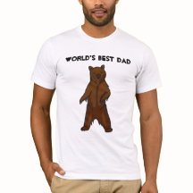 La mejor camiseta de papá del mundo con grizzly