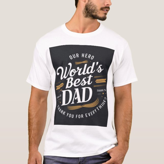 La mejor camiseta de papá del mundo - Nuestro héro (Anverso)