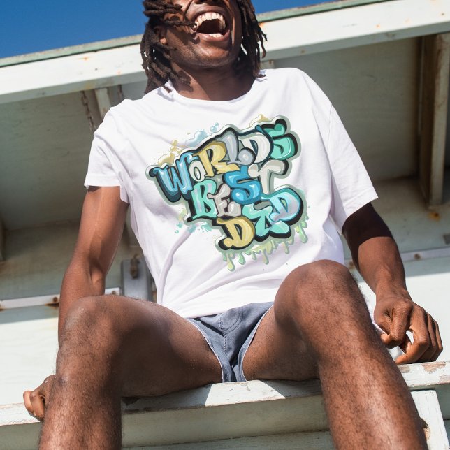 La mejor camiseta de papá del mundo personalizado (Subido por el creador)