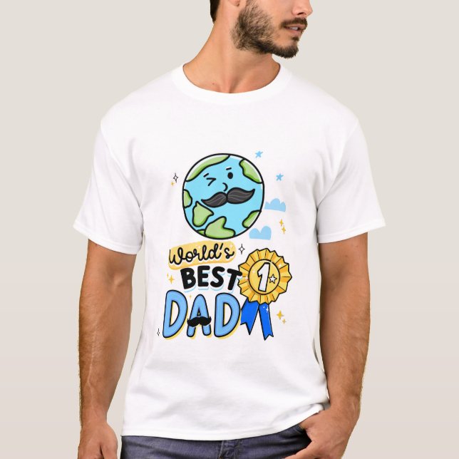 La mejor camiseta de papá del mundo, regalo del Dí (Anverso)