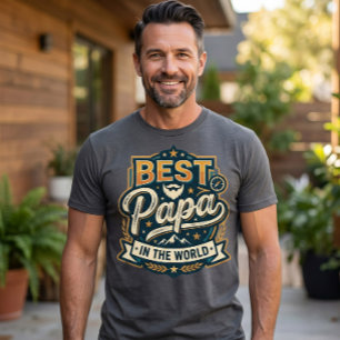 La Mejor Camiseta de Papá en el Mundo - Montaña Mo