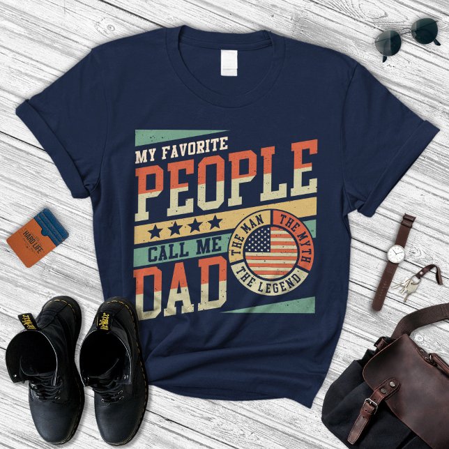 La mejor camiseta de papá, mi gente favorita me ll (Subido por el creador)
