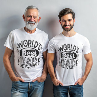 La mejor camiseta de tipografía de época de papá d