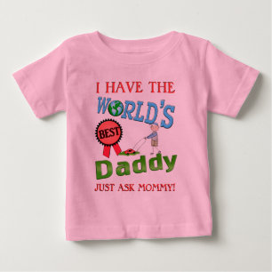 La mejor camiseta del bebé del día de padre del