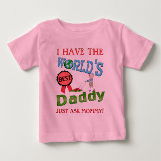 La mejor camiseta del bebé del día de padre del