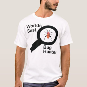 La mejor camiseta del cazador del insecto de los