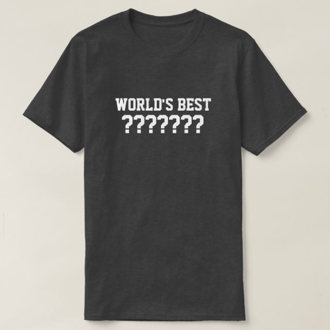 La mejor camiseta del mundo adaptable (Diseño del anverso)