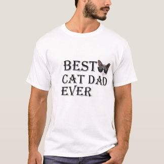 La mejor camiseta del regalo del papá del gato de