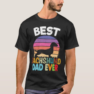 La Mejor Camiseta Divertida de Papá Dachshund Perr