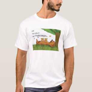 La mejor camiseta gemela del papá de los mundos