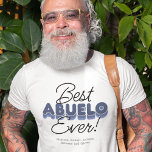 La mejor camiseta moderna de todo el mundo<br><div class="desc">Dale a tu abuelo el reconocimiento que se merece con esta divertida y moderna camiseta "Mejor Abuelo jamás". Con tonos azul audaz y el toque personal de los nombres de nietos incorporados, esta camiseta de moda y cómoda es la manera perfecta de mostrar lo que te importa. Genial por cumpleaños,...</div>