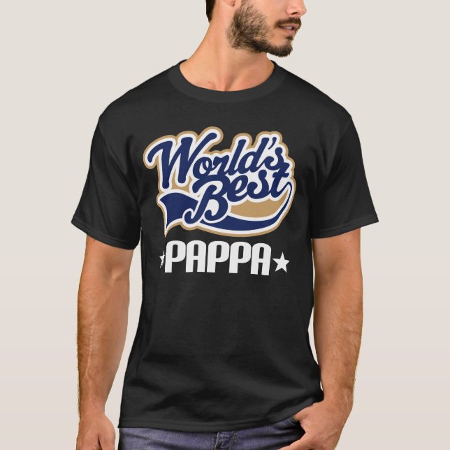 La mejor camiseta para hombre de Pappa del mundo (Anverso)