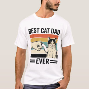 La Mejor Camiseta Retro de Puño de Gato para Papá 