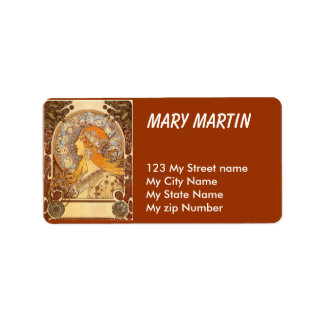 La mejor etiqueta de dirección vintage,