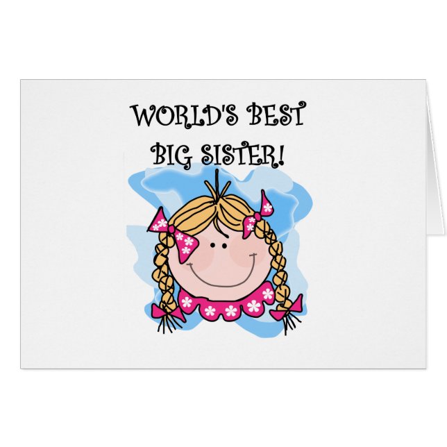 La mejor hermana grande del mundo rubio del chica (Anverso (Horizontal))