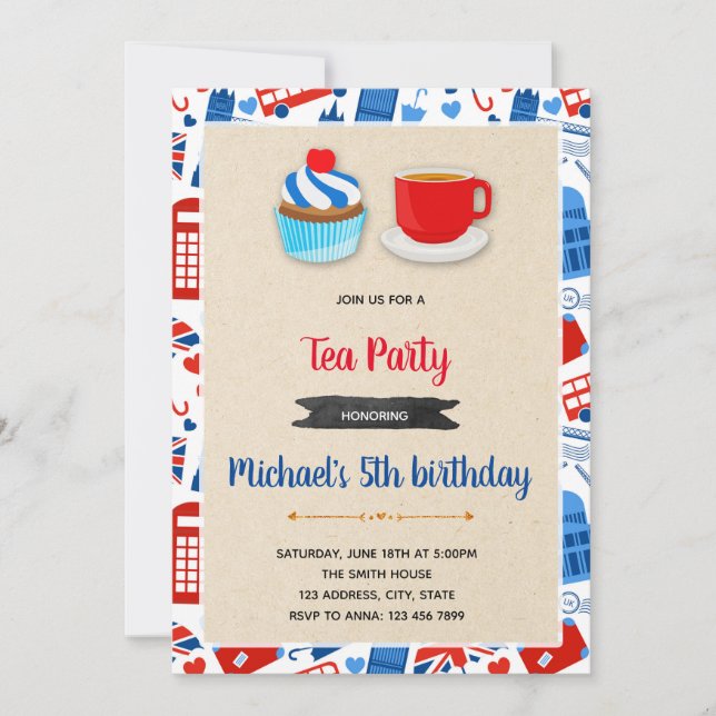 La mejor invitación de la fiesta británica (Anverso)