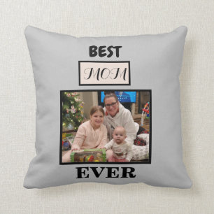 La mejor madre del Cojín decorativo fotográfico 