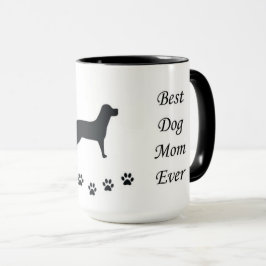 La mejor madre del perro jamás taza de café