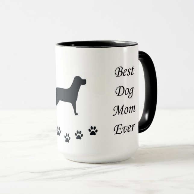 La mejor madre del perro jamás taza de café (Anverso derecho)