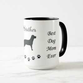 La mejor madre del perro jamás taza de café