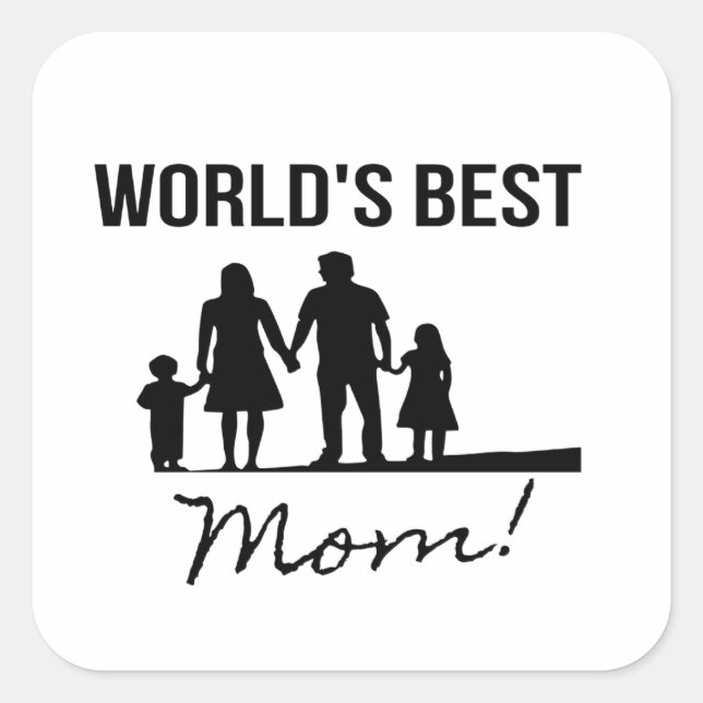 la mejor madre Pegatina del mundo (Anverso)